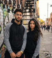 ⁦Hoodie Bi-color Regular Urban Ash Grey⁩ - الصورة ⁦6⁩