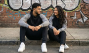 ⁦Hoodie Bi-color Regular Urban Ash Grey⁩ - الصورة ⁦4⁩