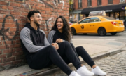 ⁦Hoodie Bi-color Regular Urban Ash Grey⁩ - الصورة ⁦5⁩