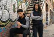 ⁦Hoodie Bi-color Regular Urban Ash Grey⁩ - الصورة ⁦2⁩