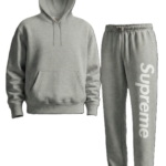 Hoodie Athletic grey + Jogging Supreme