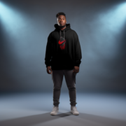 Hoodie Regular Red Nike – Image 4